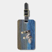 Paar van Pelicans Bagagelabel (Voorkant verticaal)