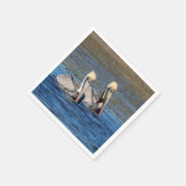 Paar van Pelicans Servet (Hoek)