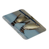Paar van pinguïns op het strand magneet (Rechterzijde)