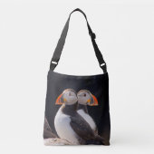 Paar van Puffins Crossbody Tas (Voorkant)