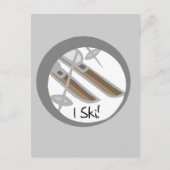 Paar van Skis I Ski T-shirts en geschenken Briefkaart (Voorkant)