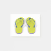 Paar van teenslippers post-it® notes (Voorkant)
