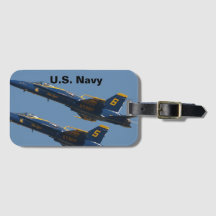 Paar van U.S. Navy Blue Angels Acryl Bagagelabel