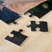 Paar Verloving bruiloft foto, aangepaste gift Legpuzzel (Zijkant)