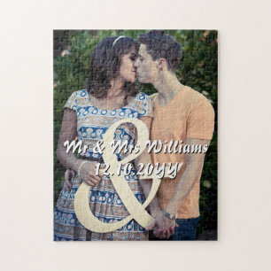 Paar Verloving bruiloft foto, aangepaste gift Legpuzzel