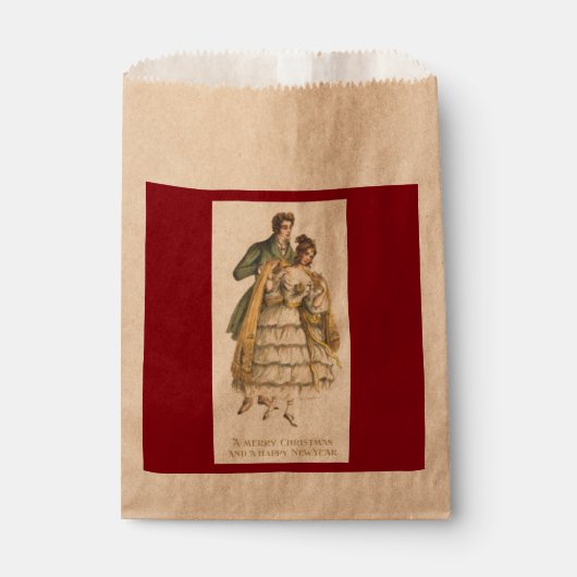 paar Victoriaans kersttassen Bedankzakje (Voorkant)