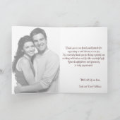 Paar vogels op bijkantoor | Winter Dank u wel Bedankkaart (Binnen)