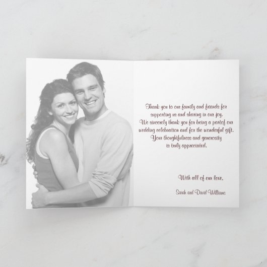 Paar vogels op bijkantoor | Winter Dank u wel Bedankkaart (Binnen)