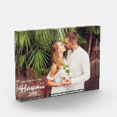 Paar Wedding en Honeymoon Fotoblokken (Links)