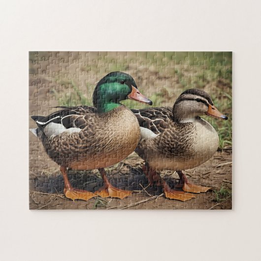 Paar Wilde Eenden Legpuzzel (Horizontaal)