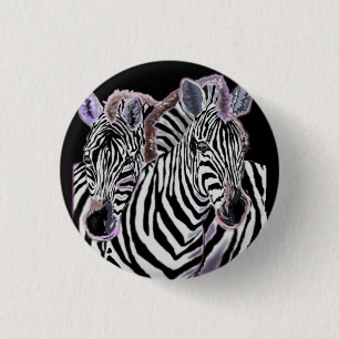 Paar Zebra Button
