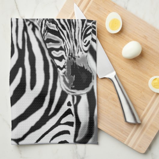 Paar Zebra keukenhanddoek - Kies kleur (Quarter Fold)