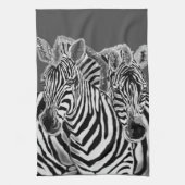 Paar Zebra keukenhanddoek - Kies kleur (Verticaal)