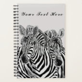 Paar Zebra Planner met aangepaste tekst (Voorkant)