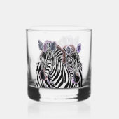 Paar Zebra Whisky Glas (Voorkant)