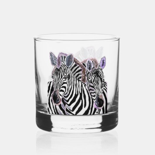Paar Zebra Whisky Glas (Achterkant)