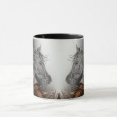 Paard #01 - Koper- en inktstijl Mok (Midden)