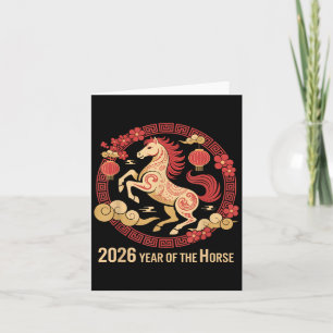 Paard 2026 Zodiac Chinees Nieuwjaar van de Wereld Kaart