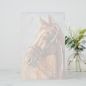 Paard 2 briefpapier (Staand voorkant)