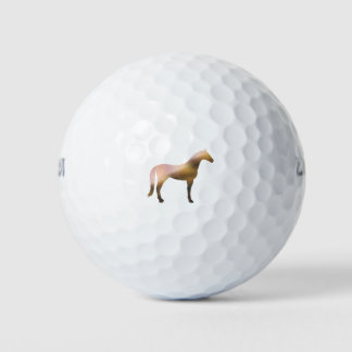 Paard - 2 - bruin golfballen