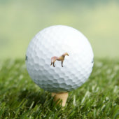 Paard - 2 - bruin golfballen (Insitu Shirt)