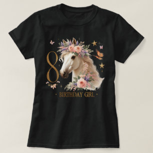Paard 8 Jaar Acht Eindelijk 8e Verjaardag 8 T-shirt