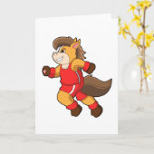 Paard aan het Rennen Kaart (Gele Bloem)