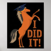 Paard Afstuderen Ik deed het Poster (Voorkant)