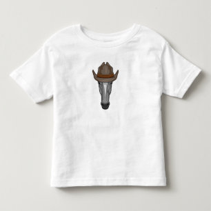 Paard als Cowboy met Hoed Kinder Shirts
