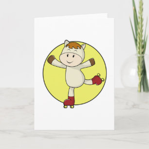 Paard als Inline skater & Inline schaatsen Kaart