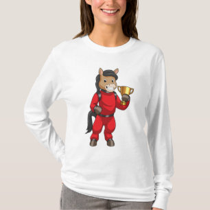 Paard als Kampioen met Trofee T-shirt