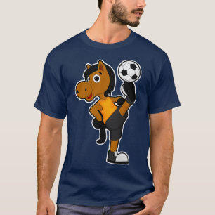 Paard als speler met bal 2 t-shirt