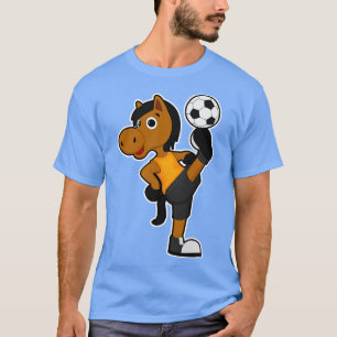 Paard als speler met bal 2 t-shirt