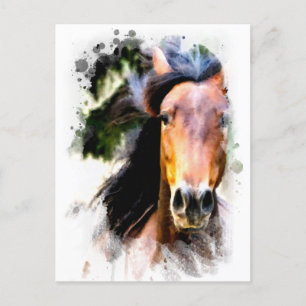 *~ Paard Artistiek Schilderen Equine AR22 Artsy Briefkaart
