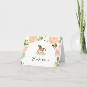 Paard Baby shower bedankje Bedankkaart
