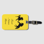 Paard Bagagelabel met aangepaste kleur en tekst (Voorkant (horizontaal))