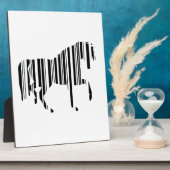 PAARD BAR CODE Zebra Barcode Patroon Ontwerp Fotoplaat (Zijkant)