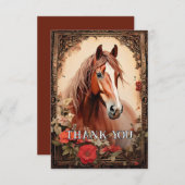 paard bedankkaart (Voorkant / Achterkant)