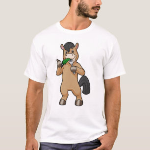 Paard bij het Eaten Vegan T-shirt