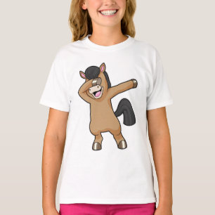 Paard bij Hip Hop Dance Dab T-shirt