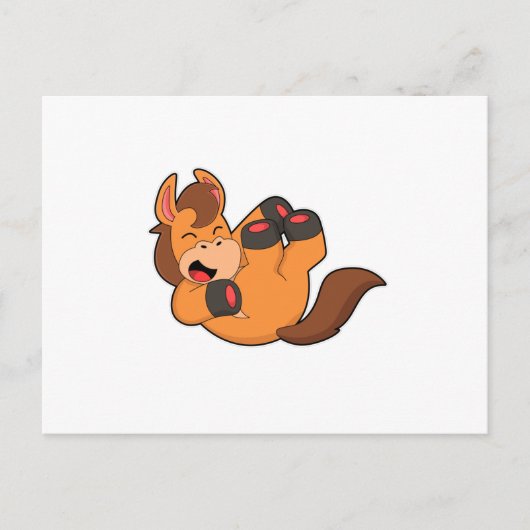 Paard bij Lachend Briefkaart (Voorkant)