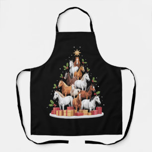 Paard Boom Kerst Paarden Kerstcadeaus Schort