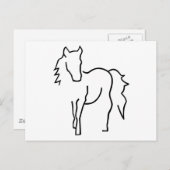 Paard Briefkaart (Voorkant / Achterkant)