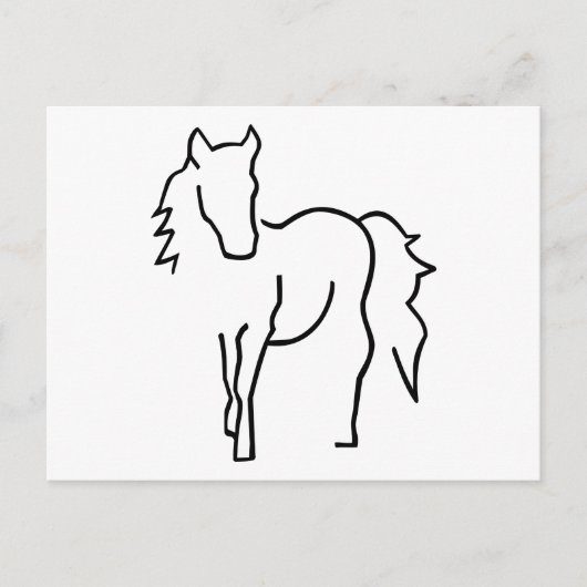 Paard Briefkaart (Voorkant)