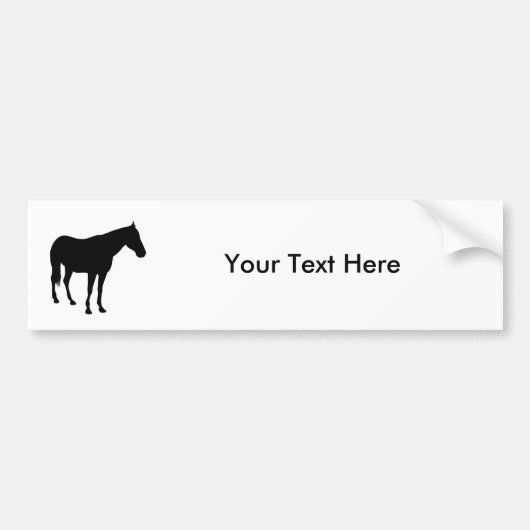 Paard Bumpersticker (Voorkant)