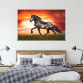 Paard Canvas Afdruk (Insitu (Slaapkamer))