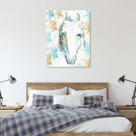 Paard Canvas Afdruk (Insitu (Slaapkamer))
