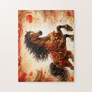 Paard Chinees, paard liefhebbers Legpuzzel