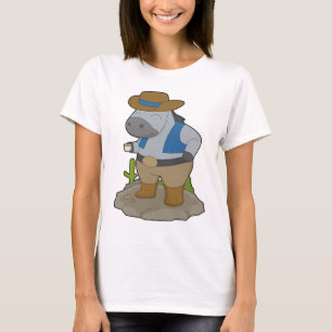 Paard Cowboy Cowboyhoed T-shirt