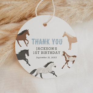 Paard Cowboy Ruitersport Verjaardag Bedankjes Labels